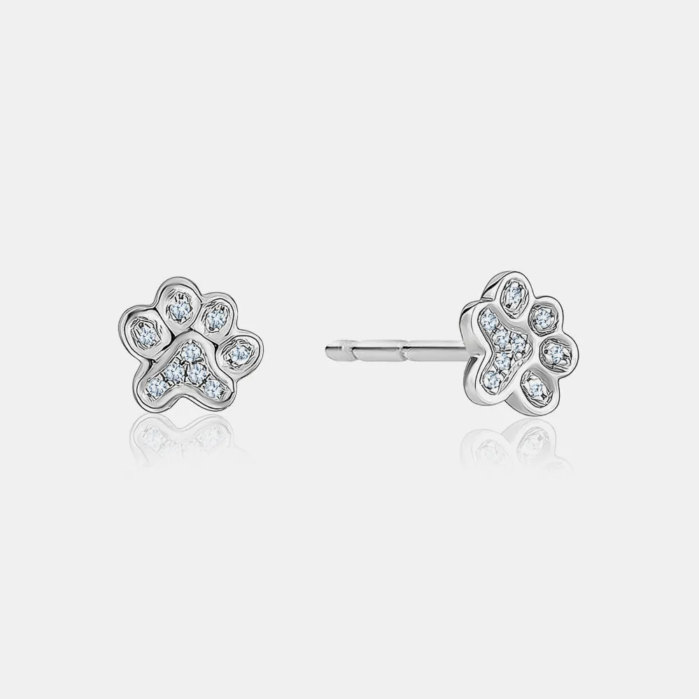 Diamond Paw Studs