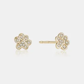 Diamond Paw Studs