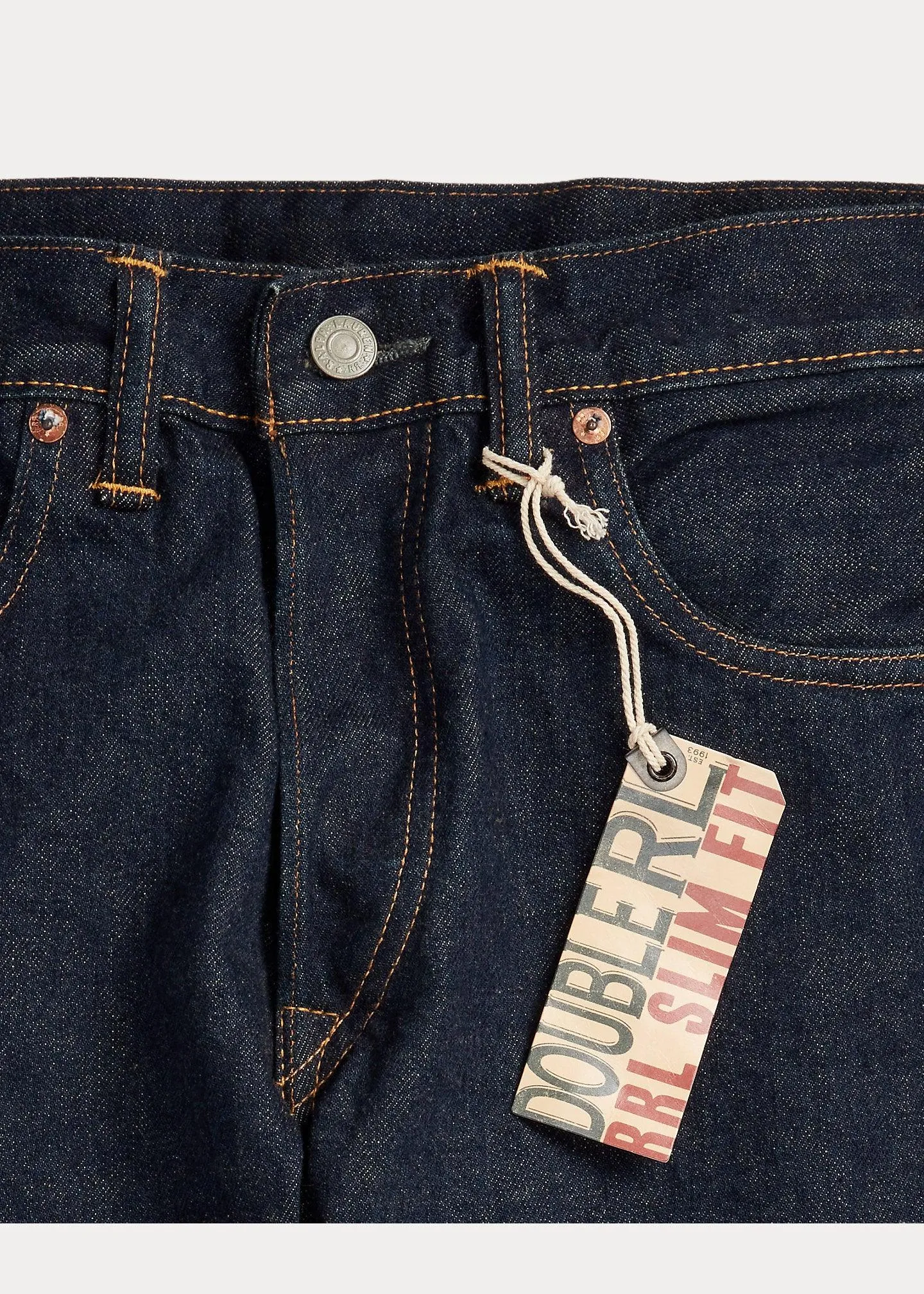 Double RL - Slim Fit Once-Washed Selvedge Jean