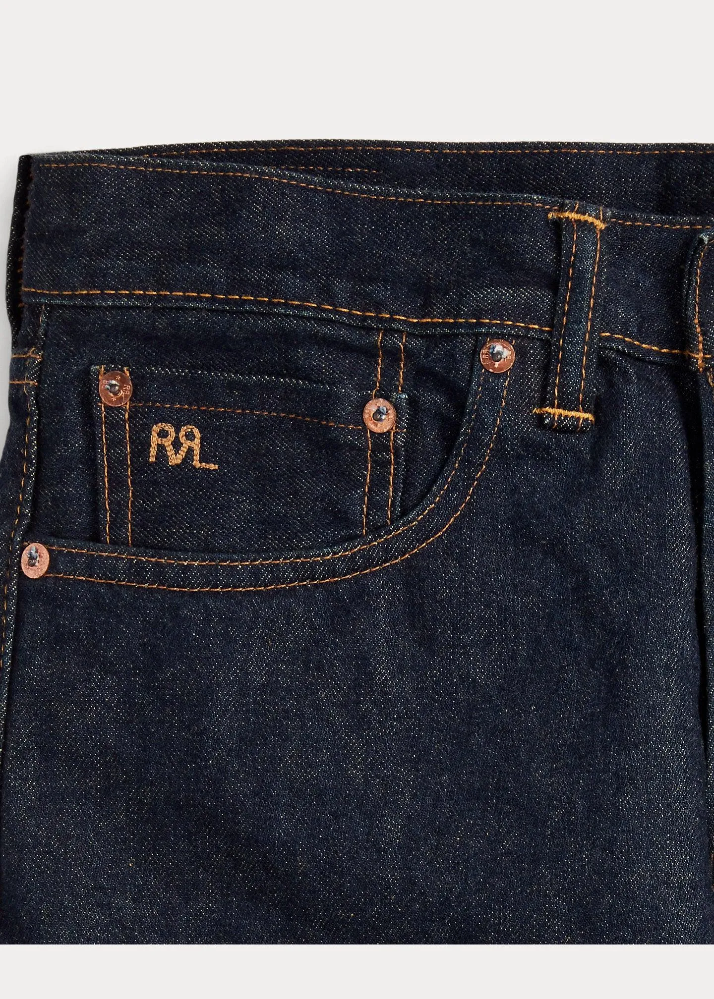 Double RL - Slim Fit Once-Washed Selvedge Jean