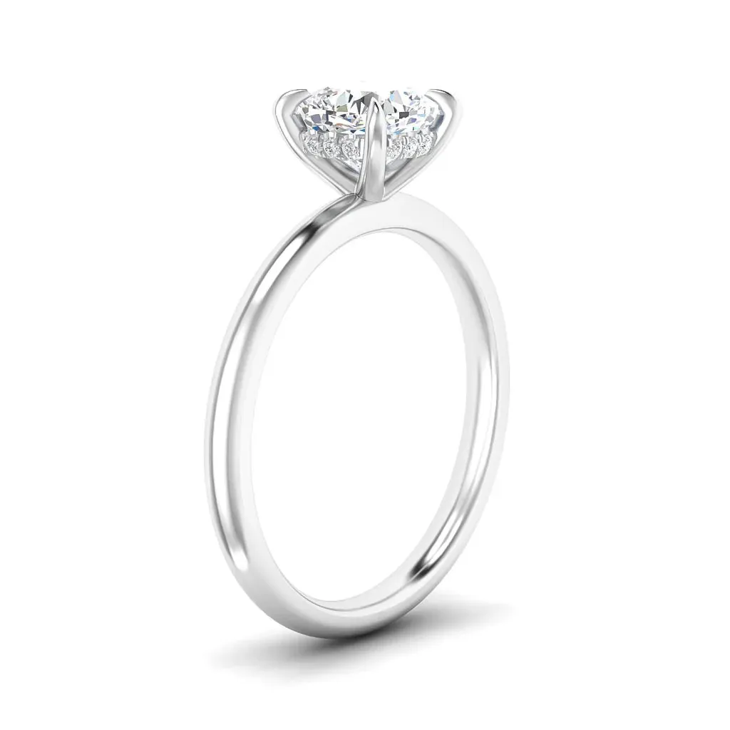 Elaine  - 18ct White Gold - Cushion