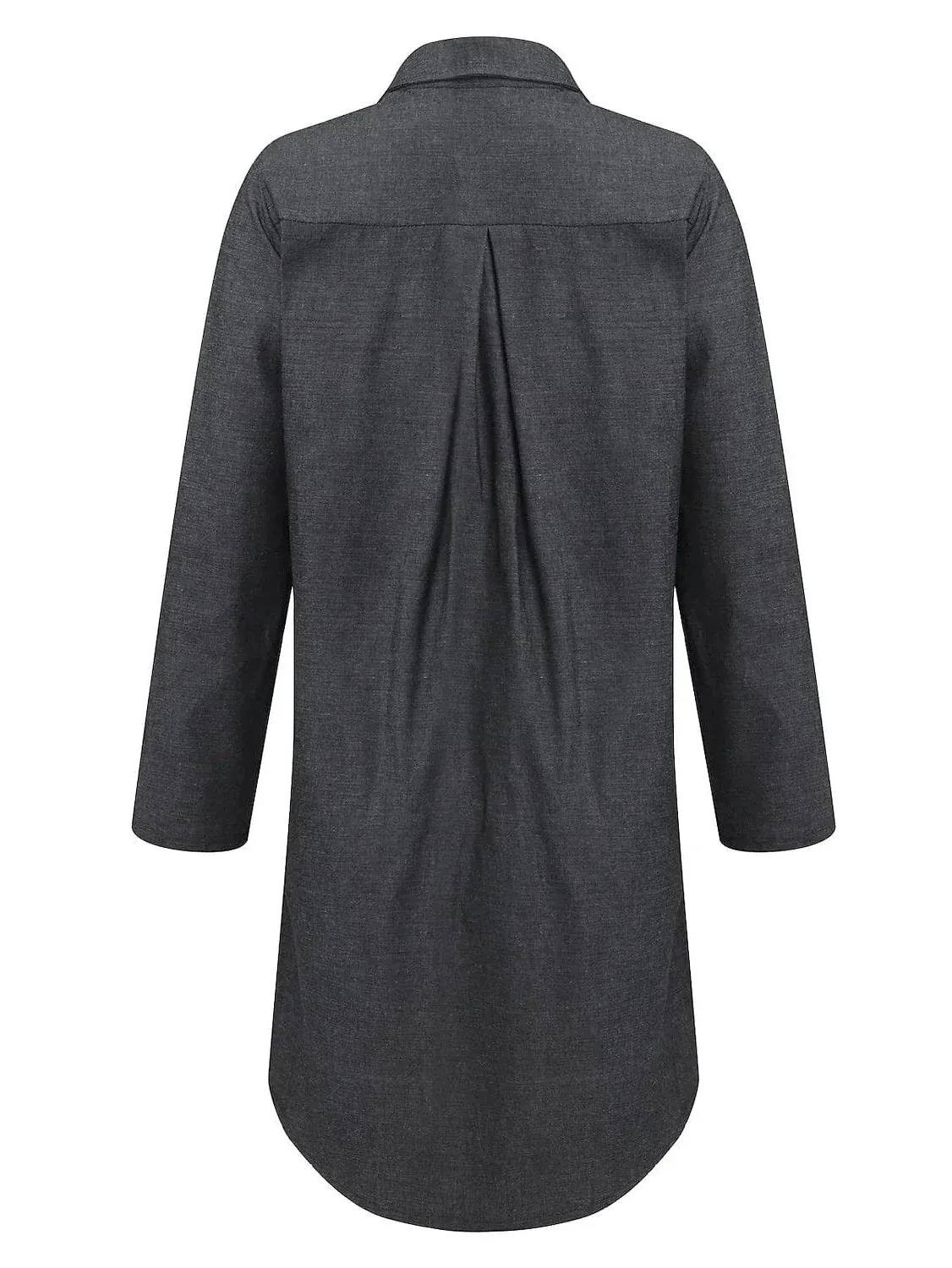 Elegant Women's Shift Dress with Shirt Collar and Pockets for Winter and Spring