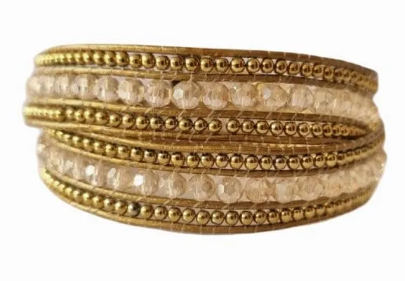 Elena wrap bracelet bronze