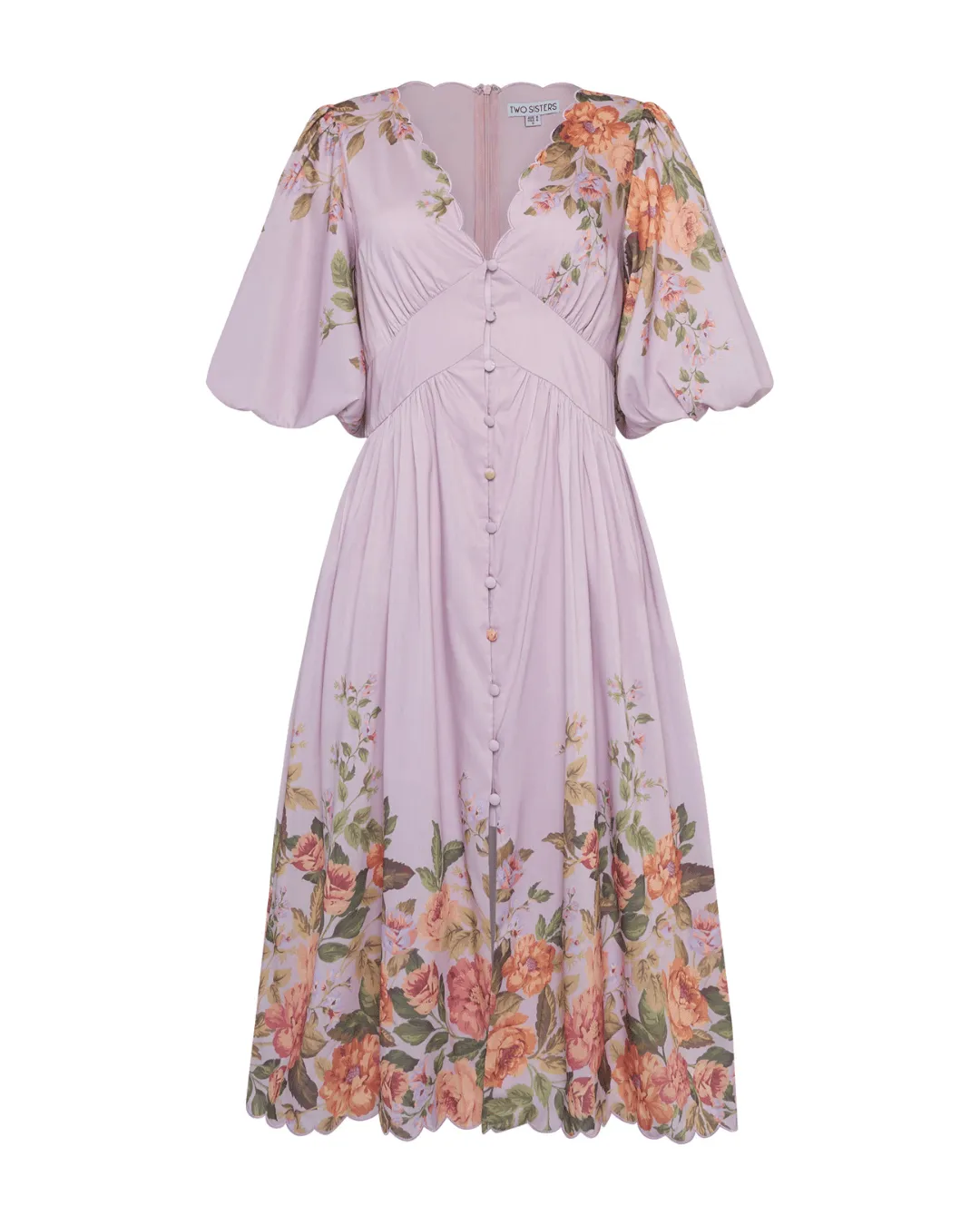 Elodie Dress - Purple Print