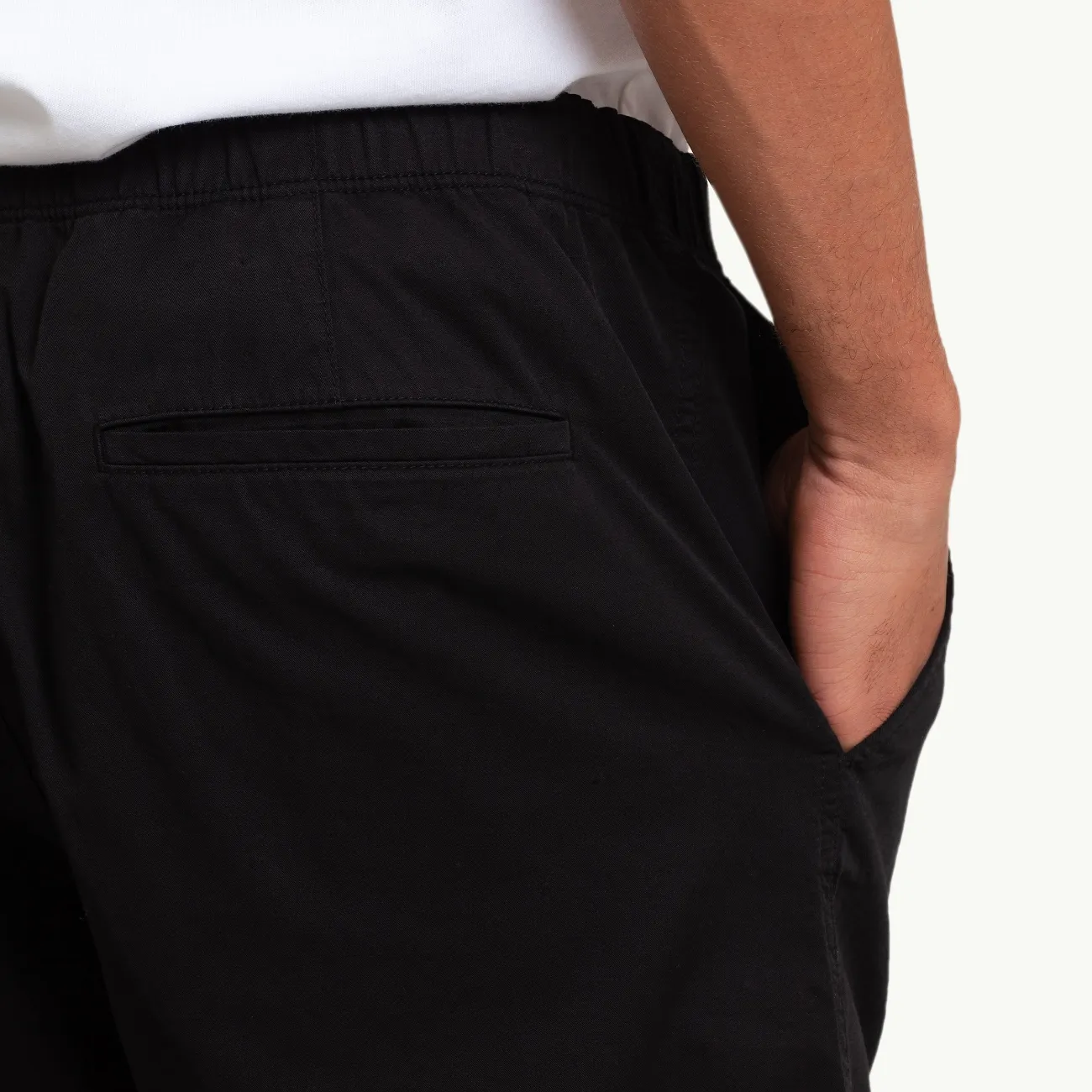 Ezra Light Twill Short - Black