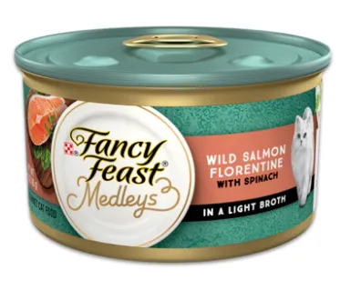 Fancy Feast Elegant Medleys Salmon Florentine Canned Cat Food