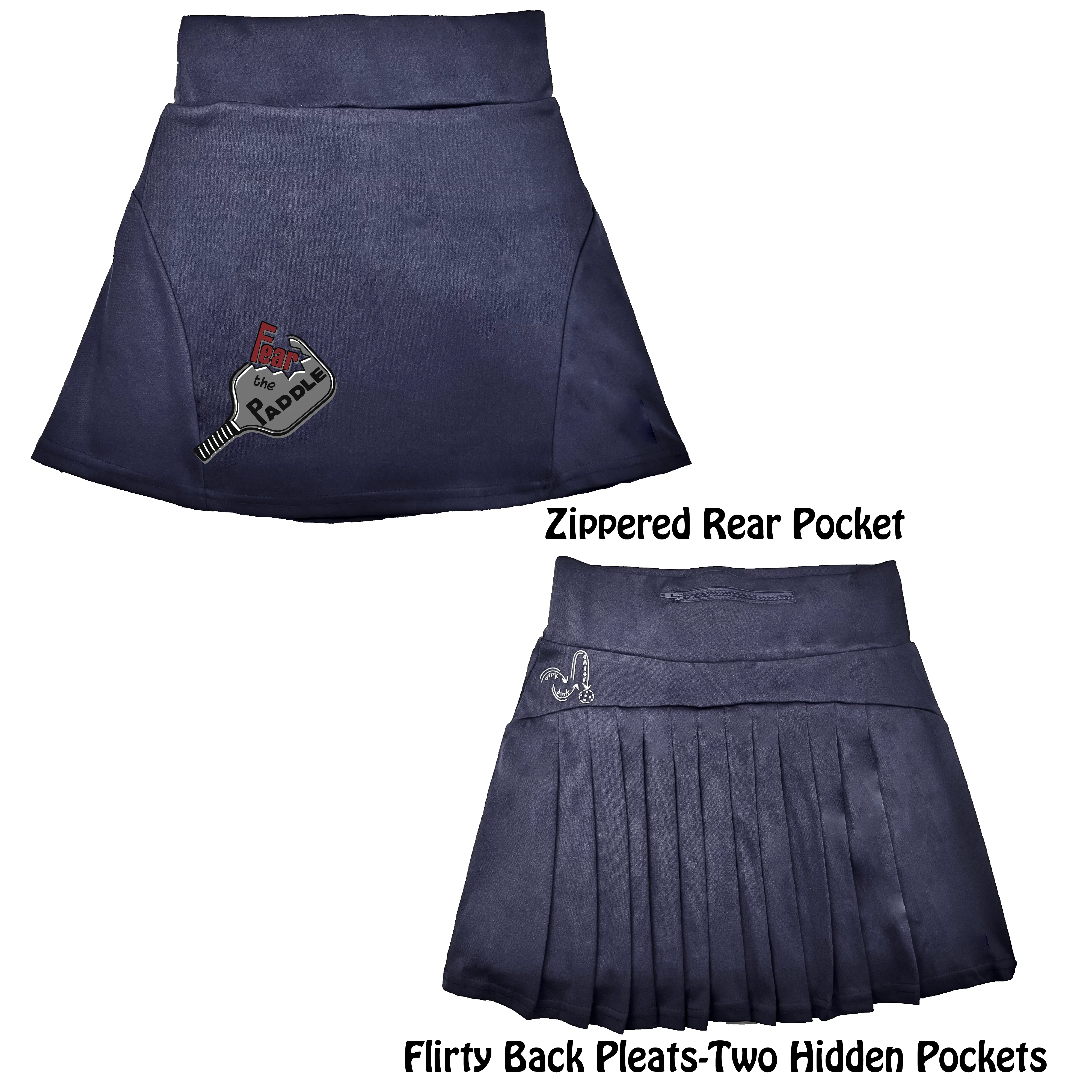 Fear The Paddle | Women's Flirty Pickleball Skort