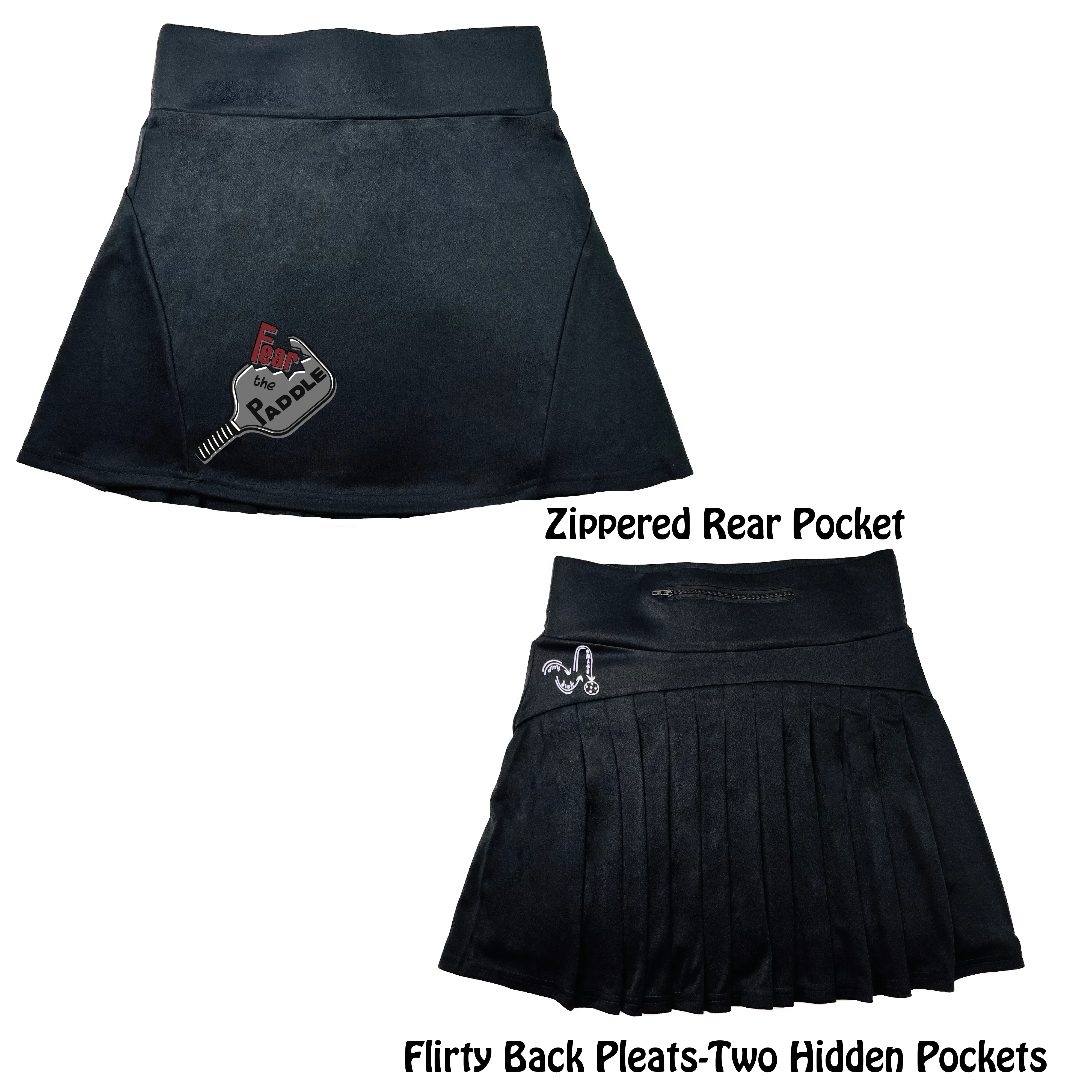 Fear The Paddle | Women's Flirty Pickleball Skort