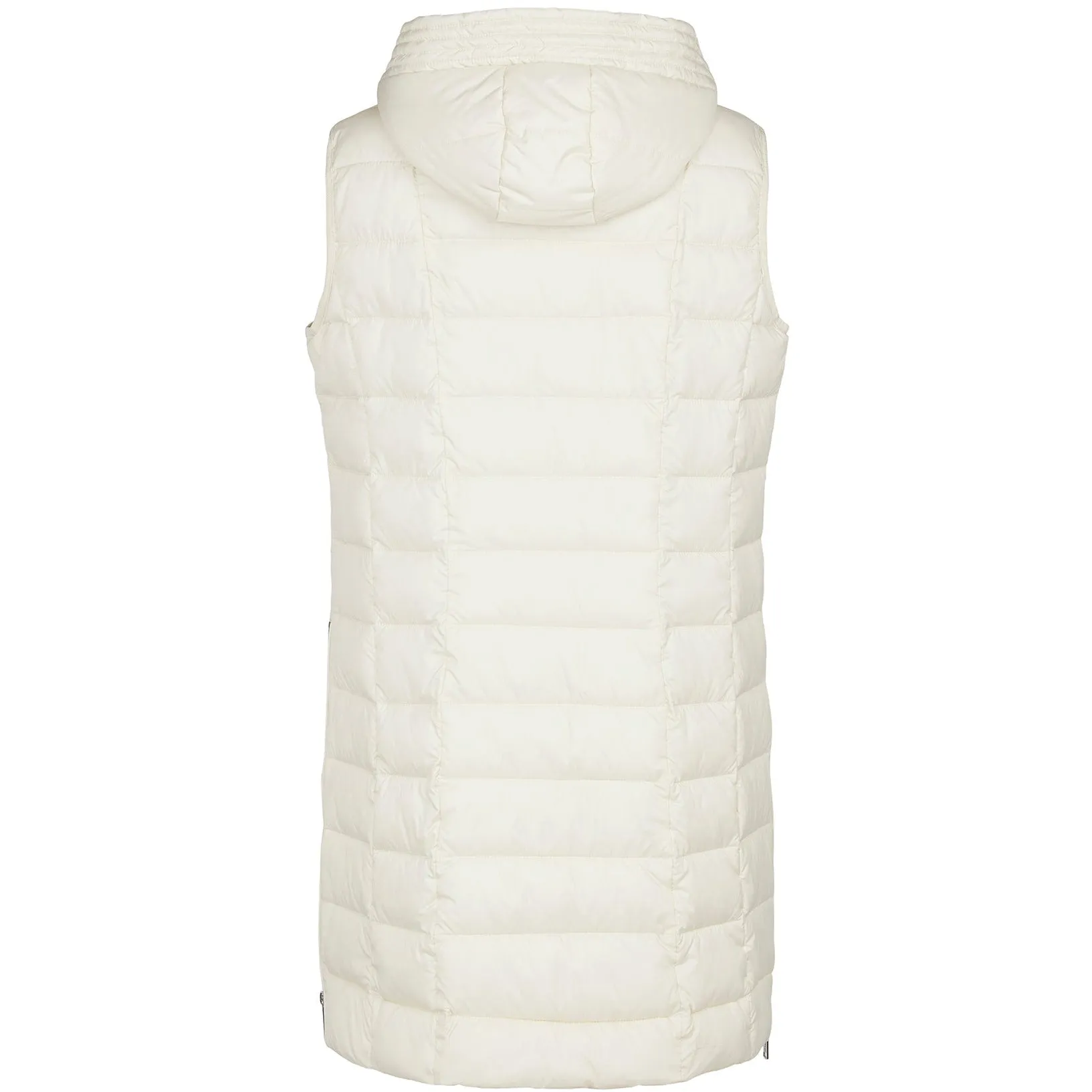 Frandsen Padded Longline Gilet in Cream