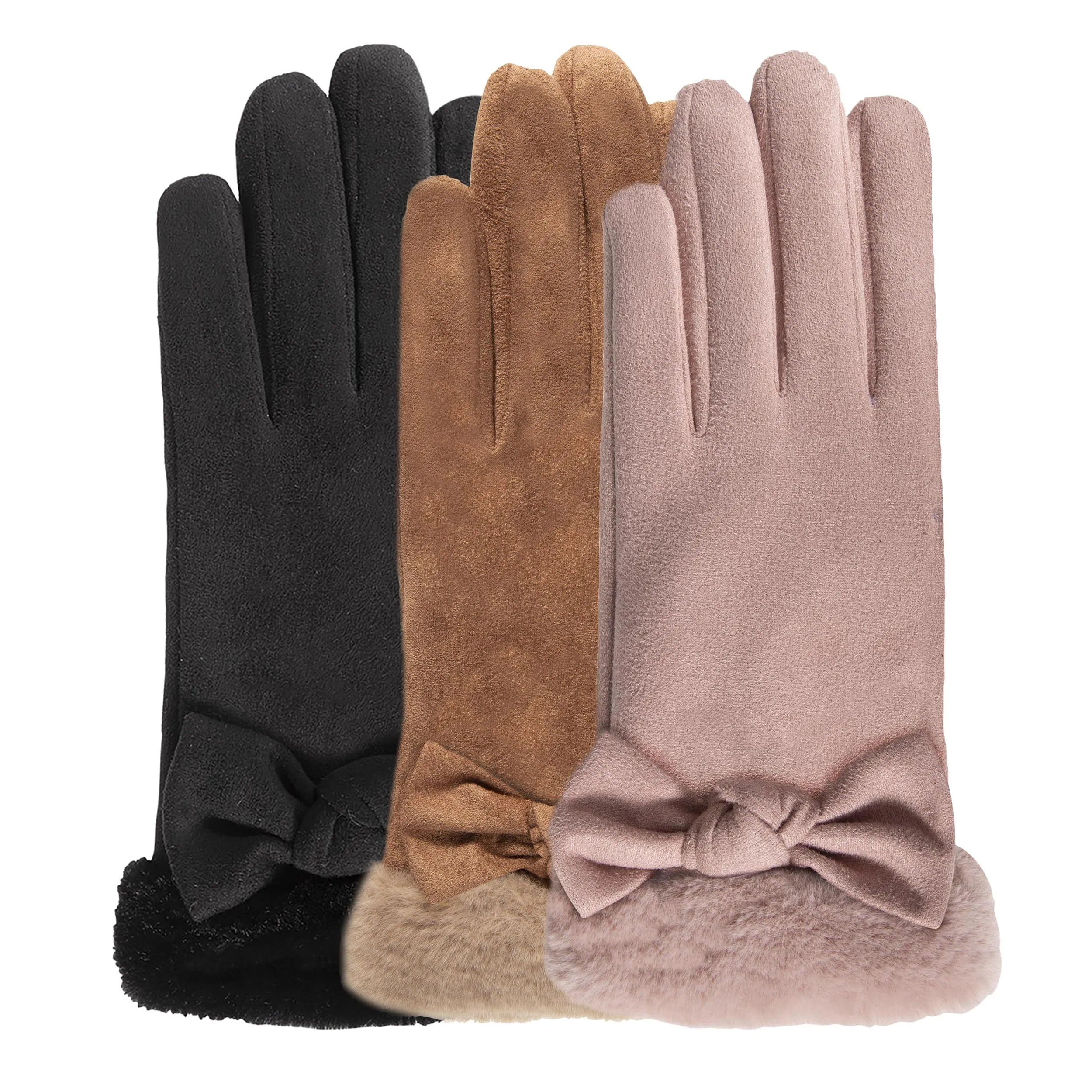 Gants Femme Ultra chaud Tactiles Rose