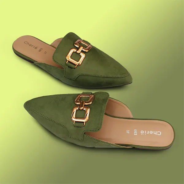 Green Mules for women