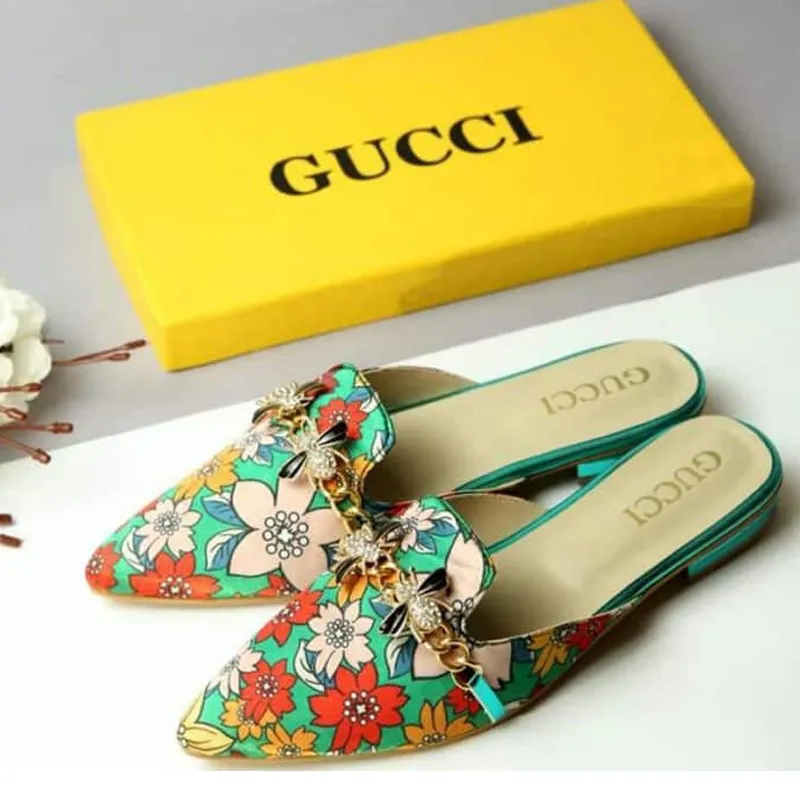 GU Floral Pumps Shoes for Women-1013