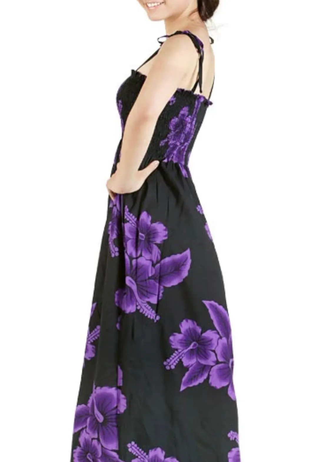 Hibiscus Long Tube Dress (One Size)