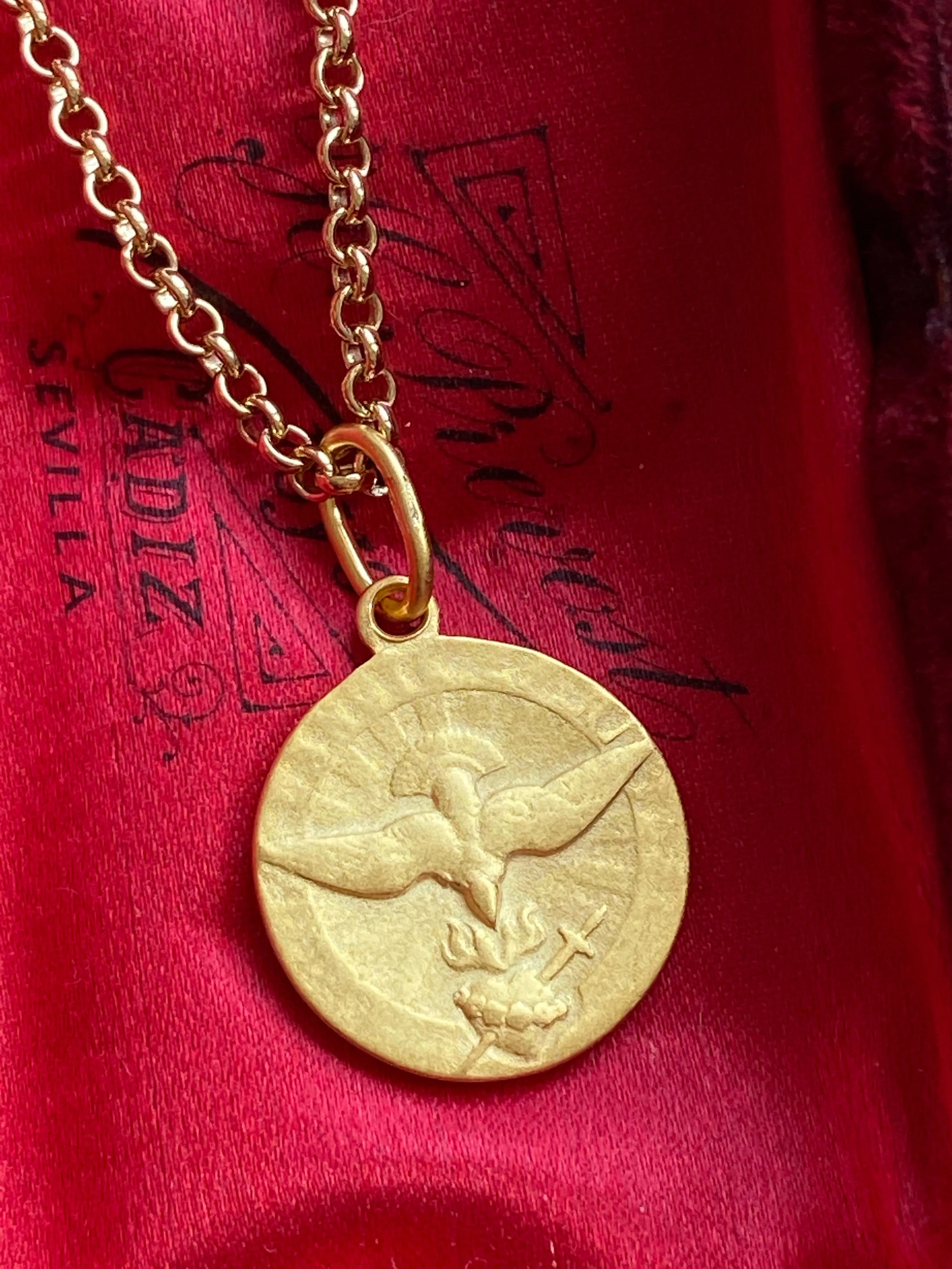 Holy Spirit Medal Necklace