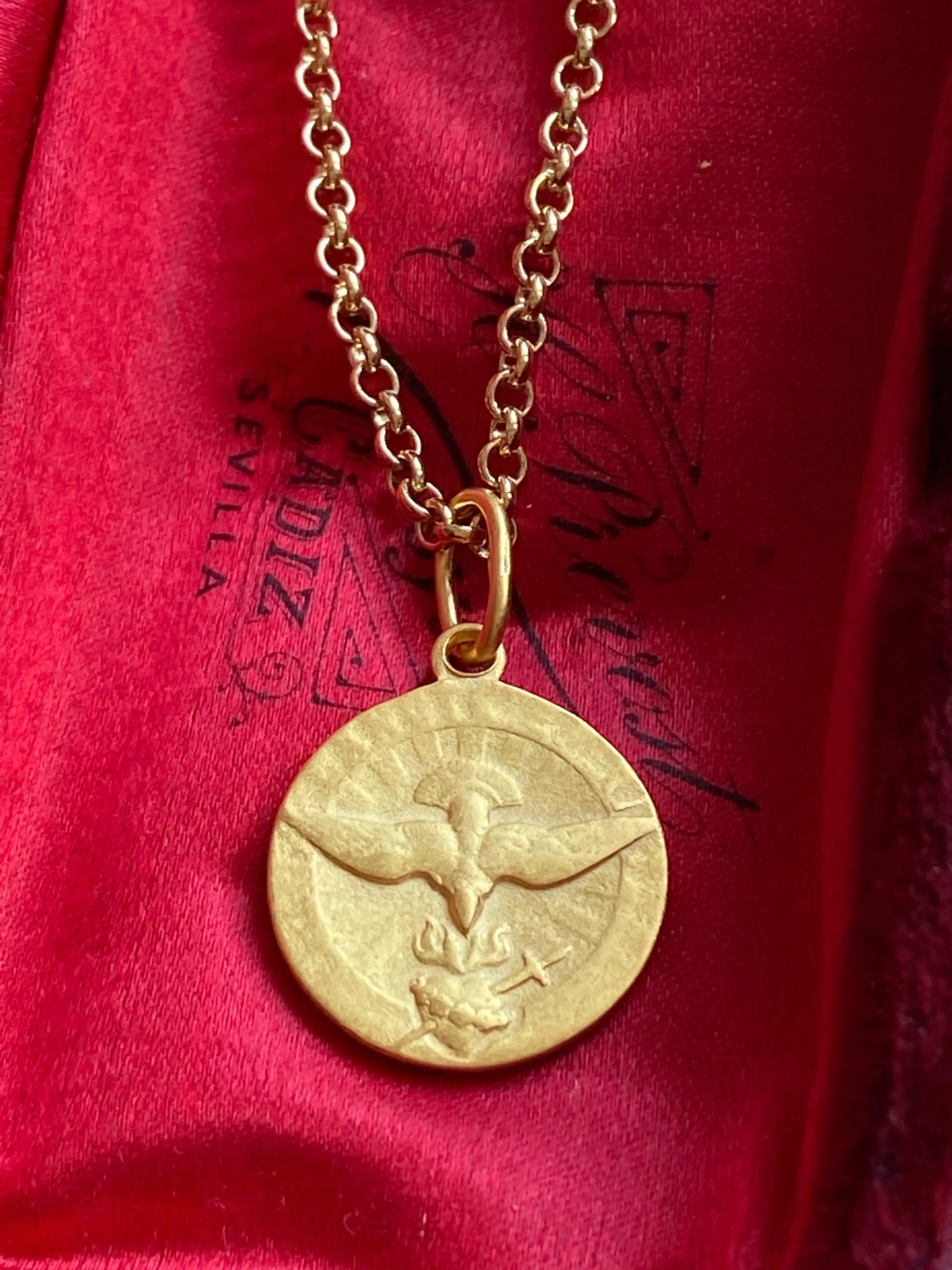 Holy Spirit Medal Necklace