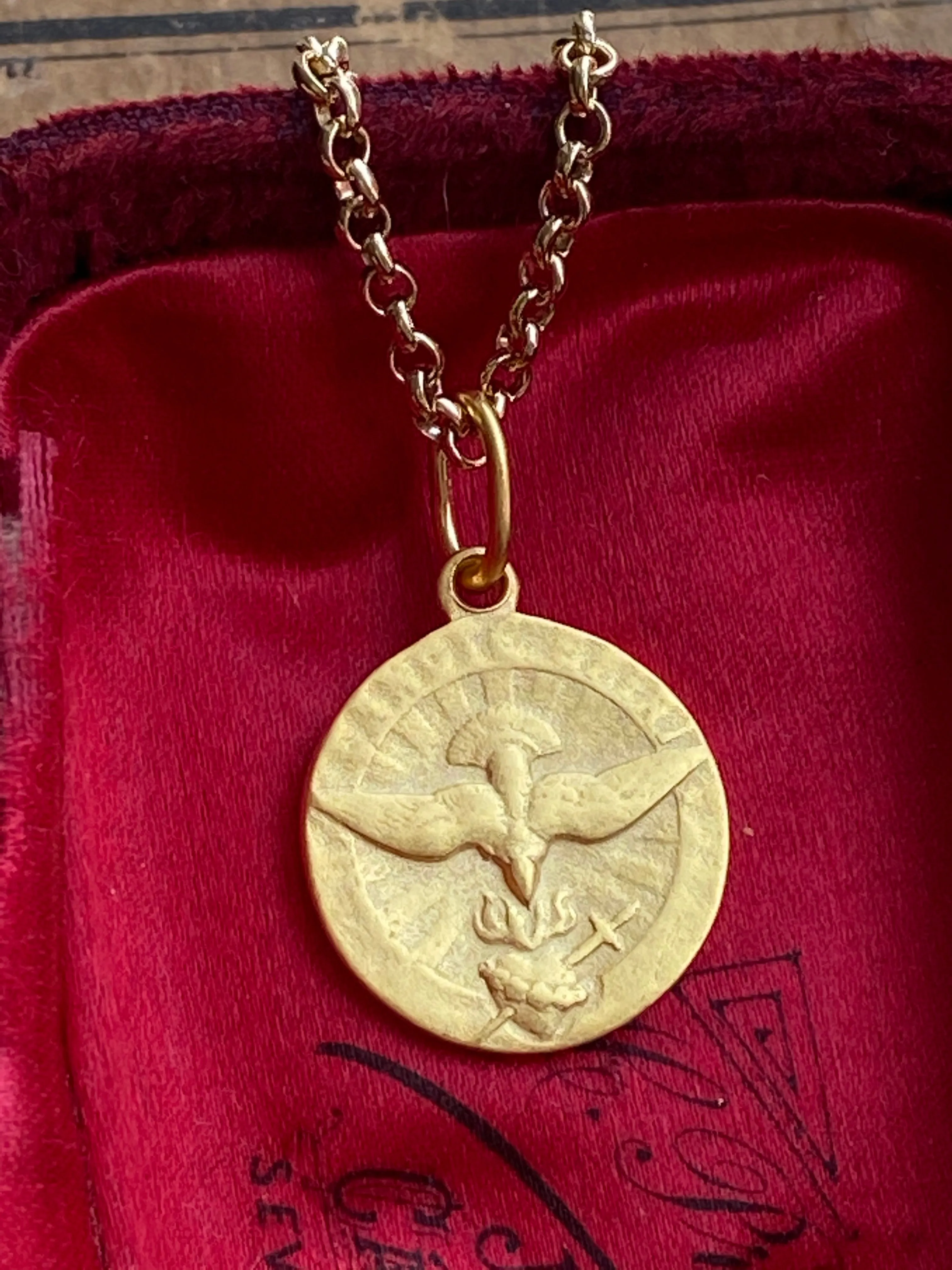 Holy Spirit Medal Necklace