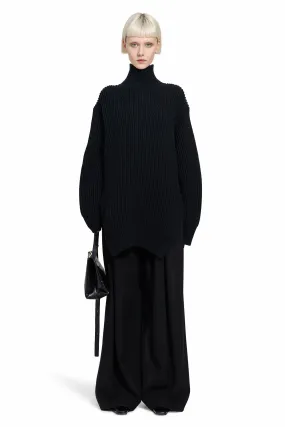 JIL SANDER WOMAN BLACK KNITWEAR