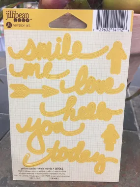 Jillibean Soup - yellow smile - wise words