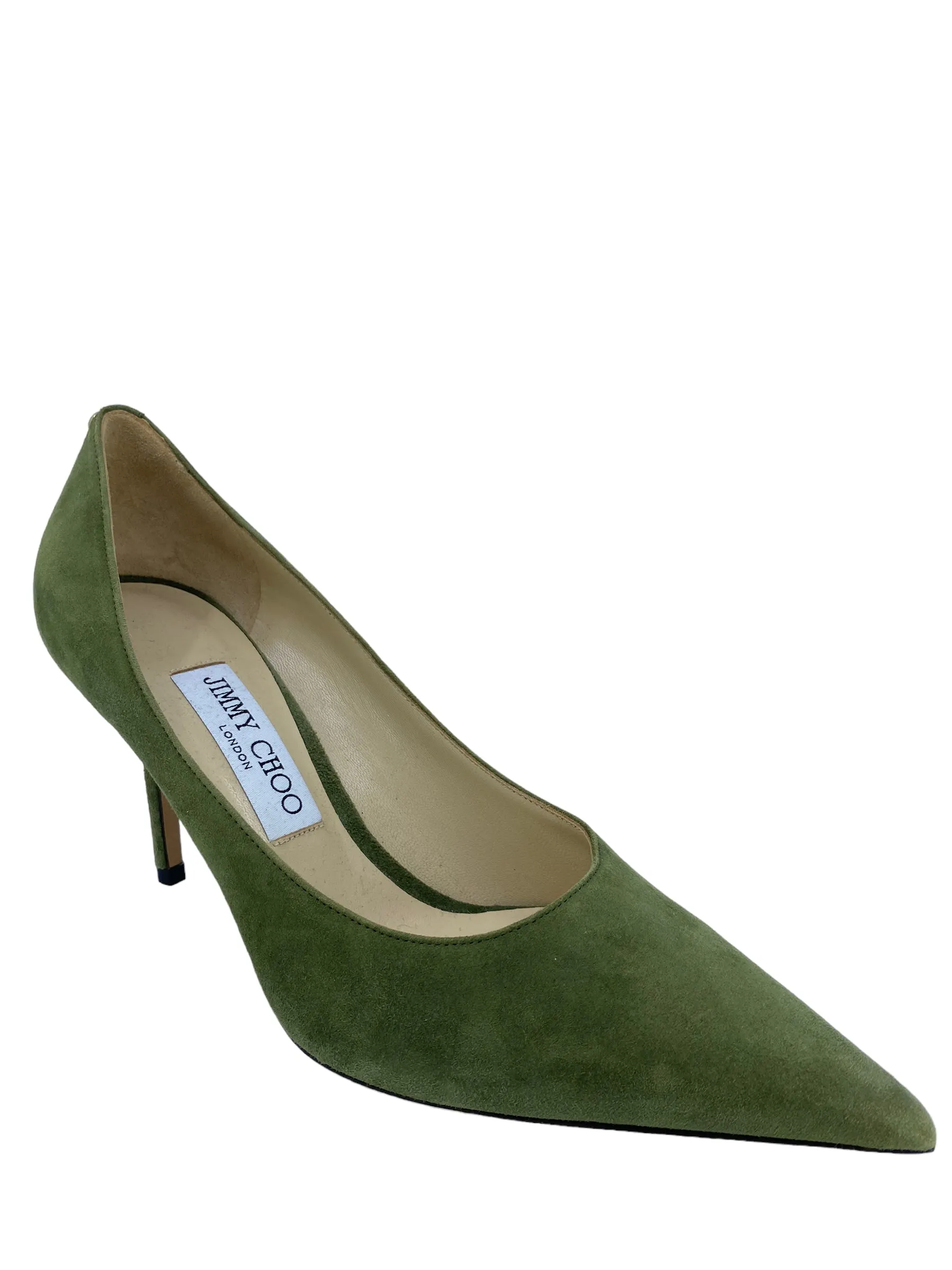 Jimmy Choo Green Suede Pumps 7.5