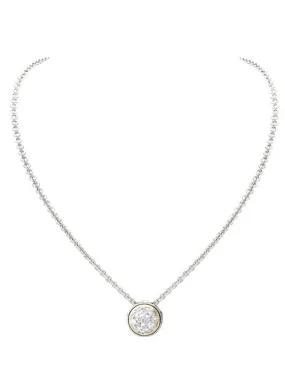 John Medeiros Lanna Solitaire Pave Necklace - N3645-AF00