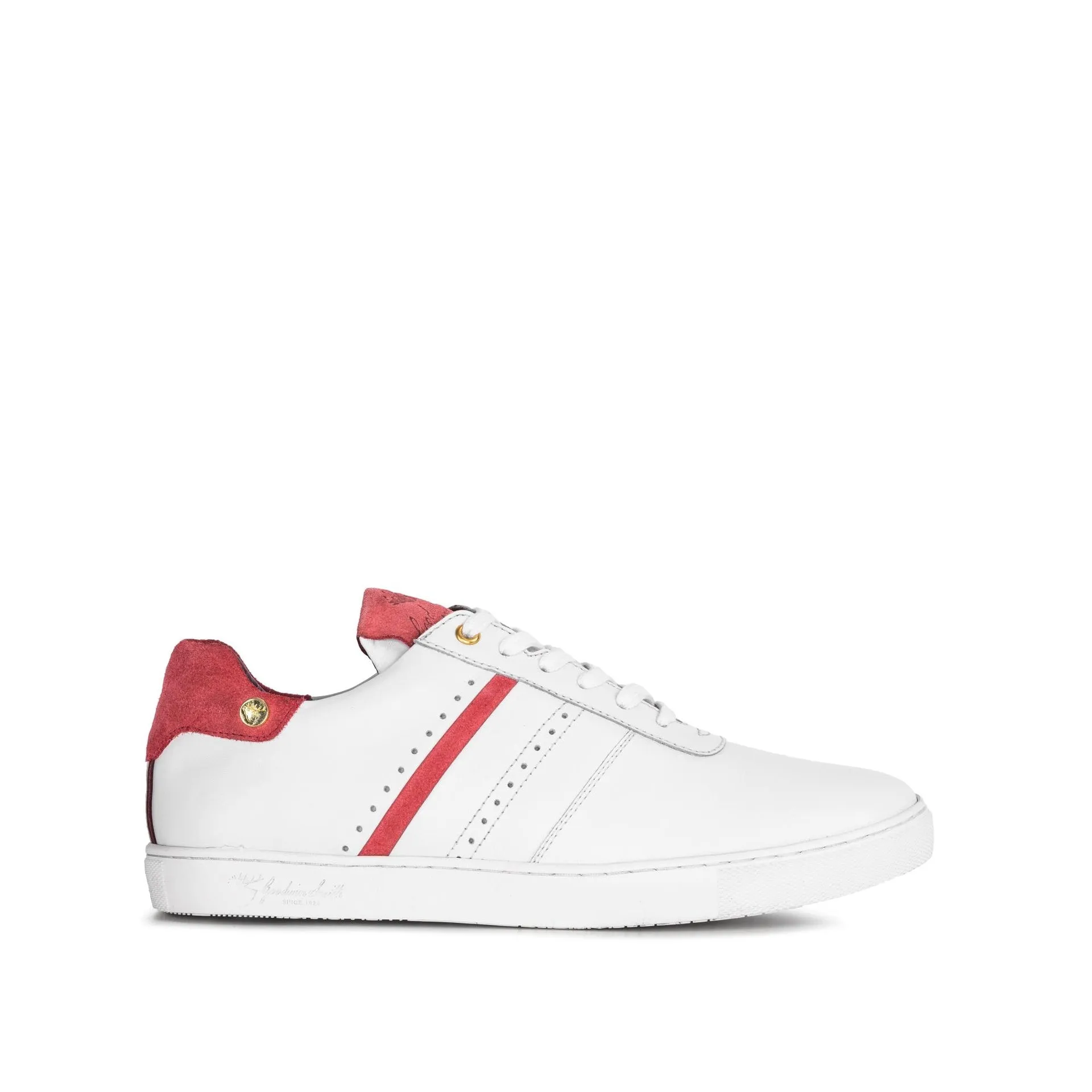 LADIES LOUISE WHITE PINK TRAINER