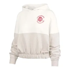 Ladies Ohio State Buckeyes Bonita Boca Terry Cream Sweatshirt