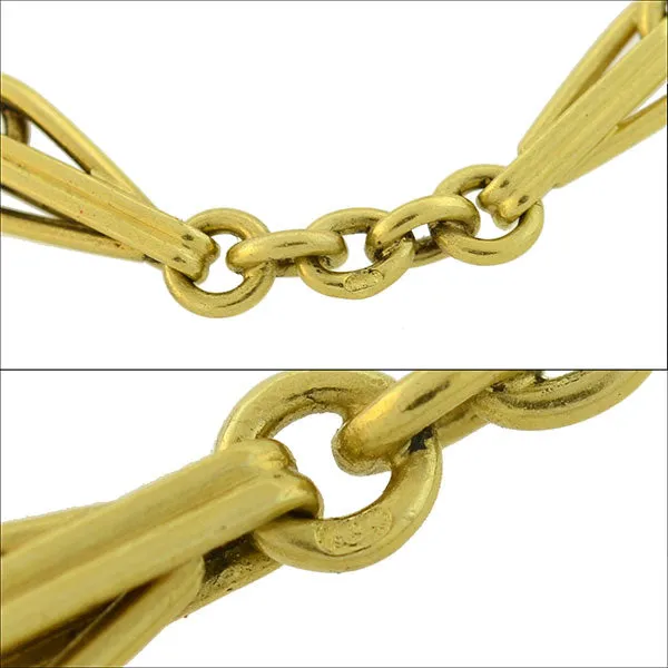 Late Victorian French 18kt Yellow Gold Link Chain Necklace 52"