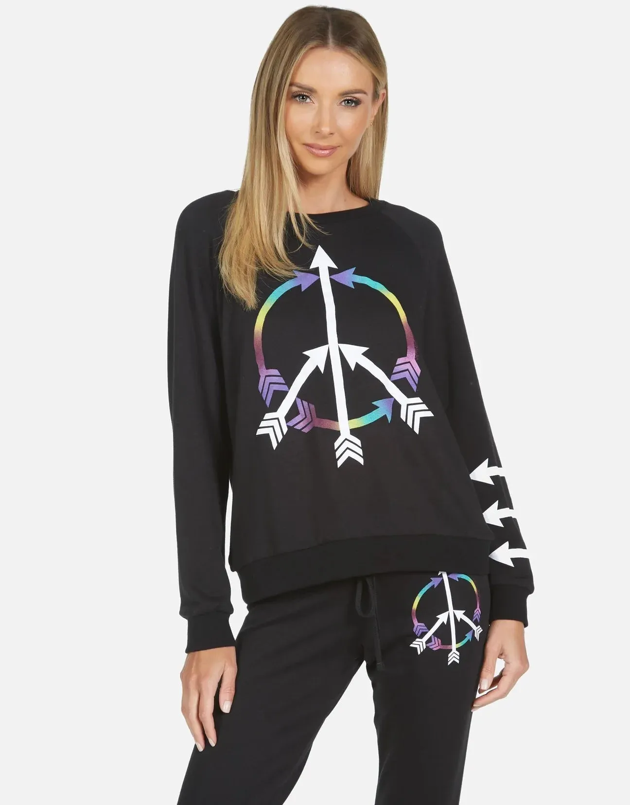 Lauren Moshi Noleta Arrow Peace Sweater