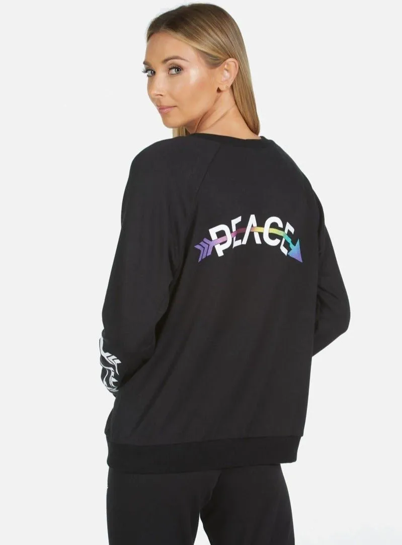 Lauren Moshi Noleta Arrow Peace Sweater