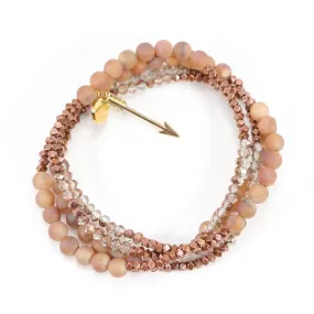 Lila Babe Druzy - Peachy