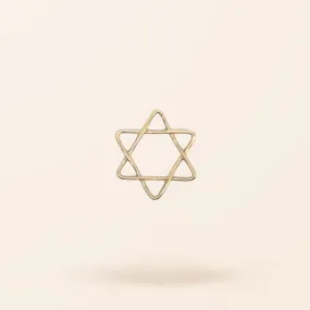 Limited Edition 14K Gold Wire Star of David Charm