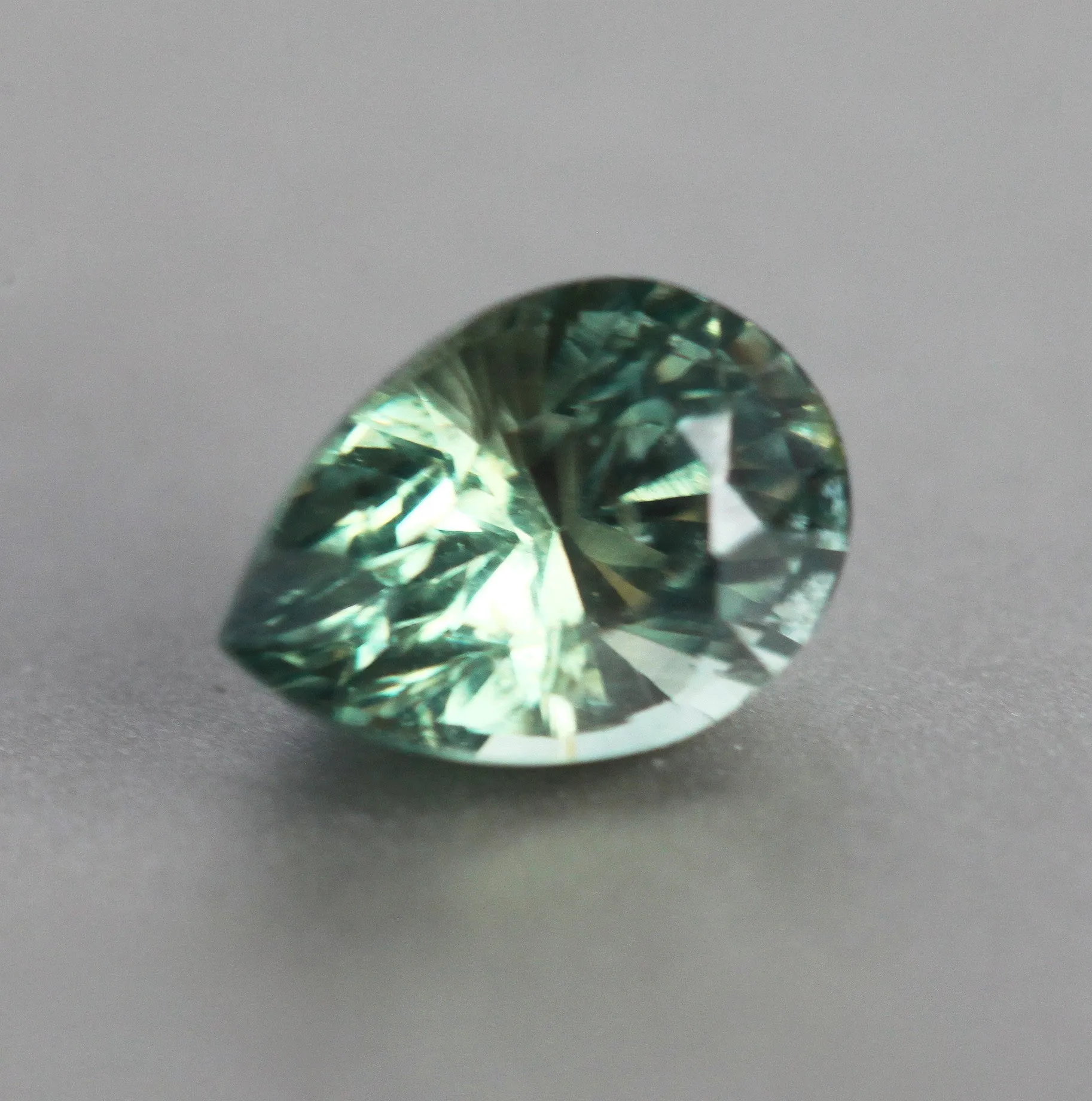 Loose 1.13 Ct Pear Green Sapphire