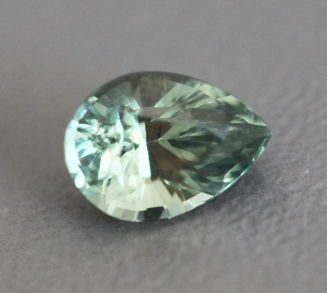 Loose 1.13 Ct Pear Green Sapphire