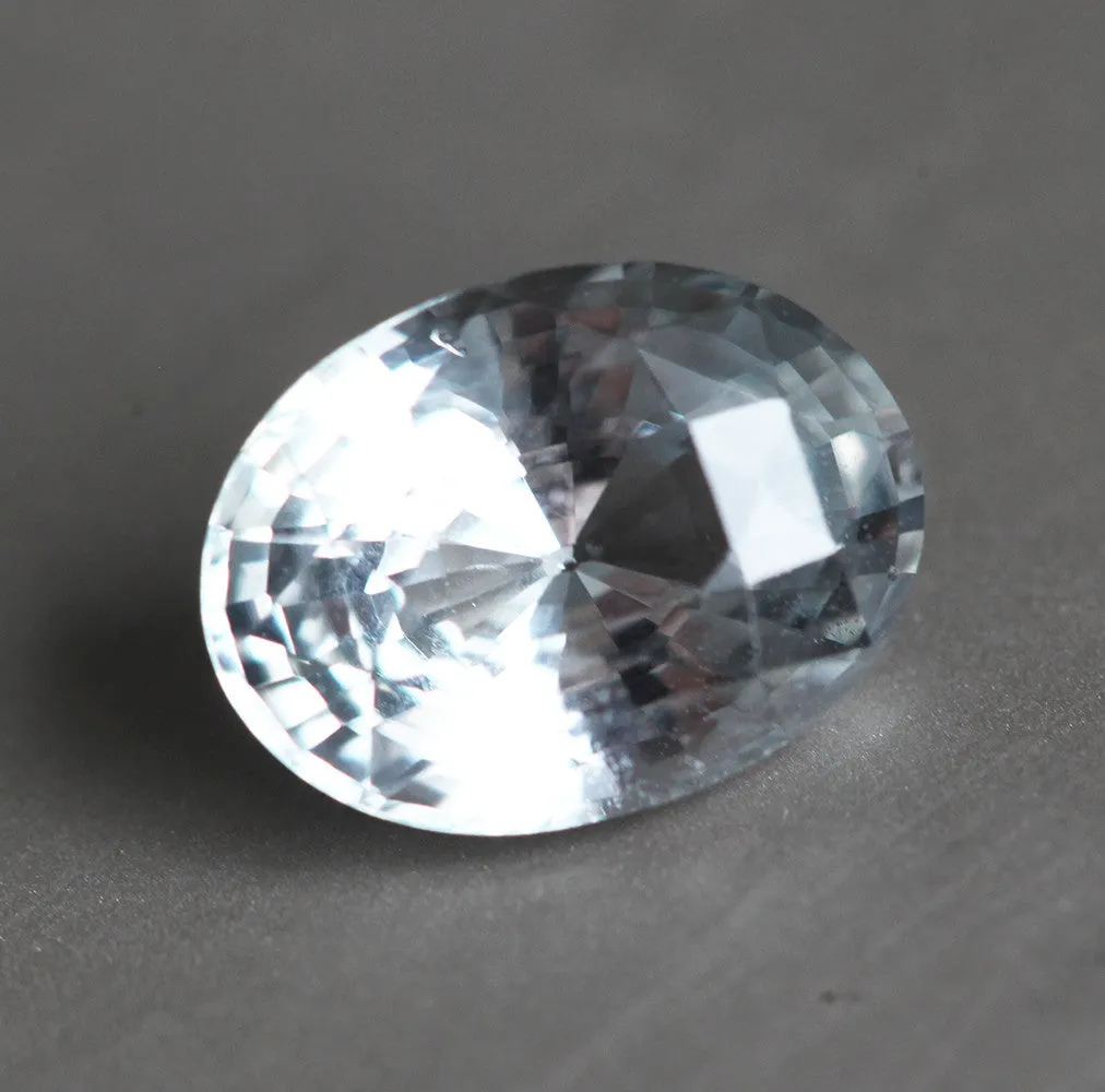 Loose 2.65 Ct Oval White Sapphire