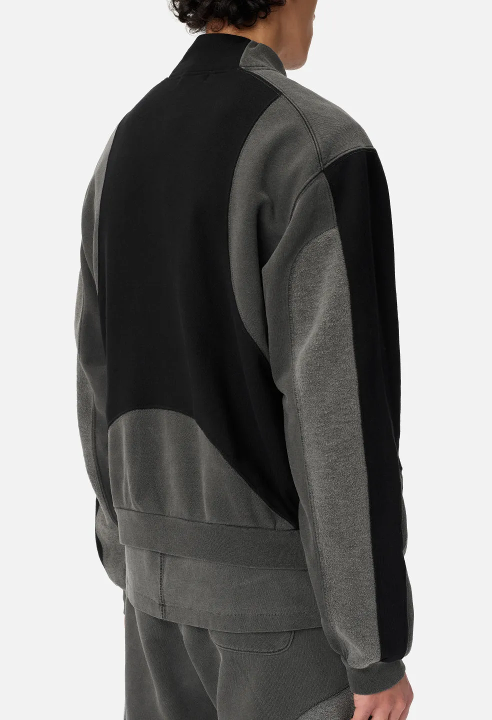 Loose Stitch Fullzip / Washed Black