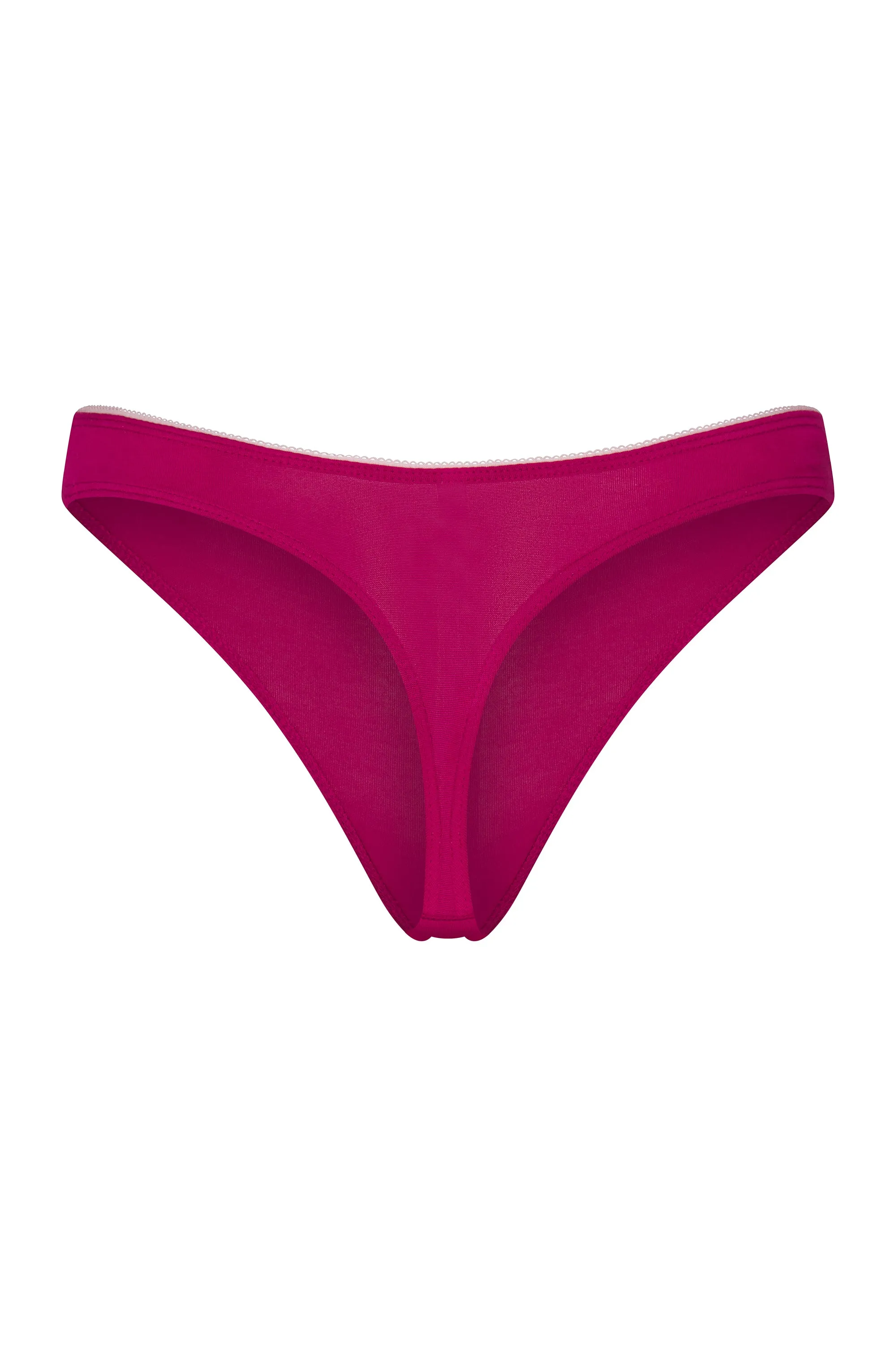 LOW RISE THONG IN MAGENTA