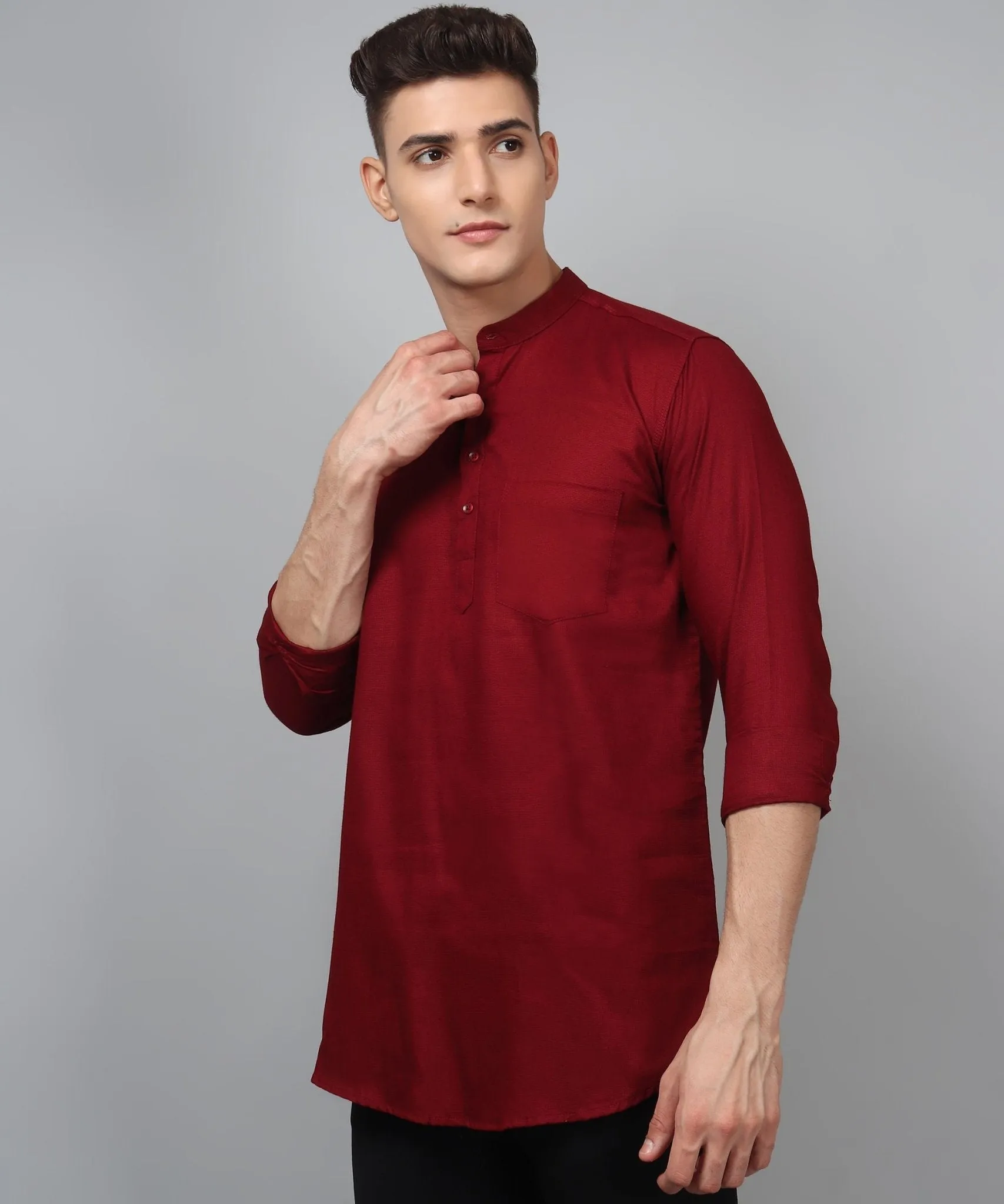 Luxe TryBuy Premium Fancy Cotton Ethnic Kurta for Men