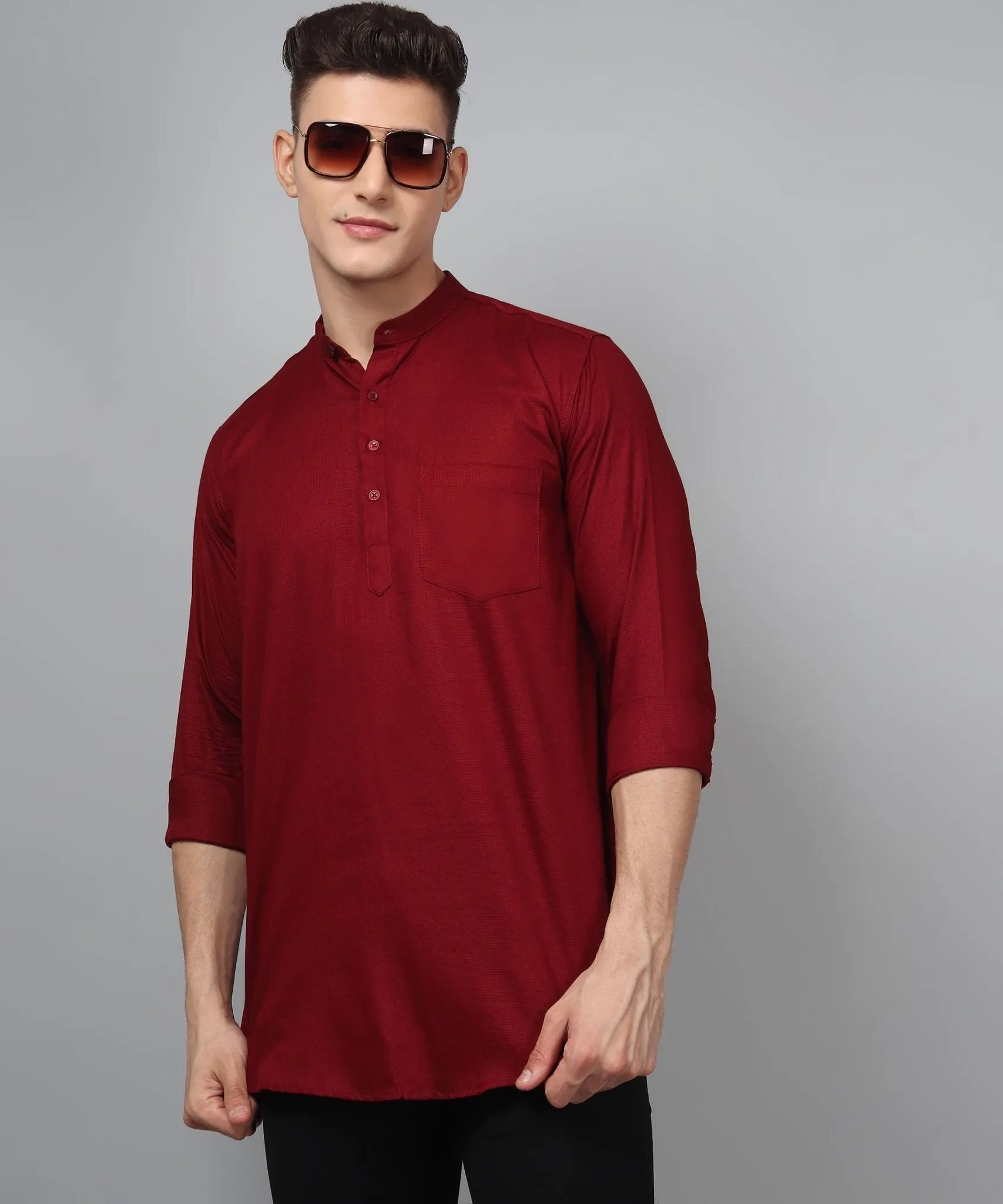 Luxe TryBuy Premium Fancy Cotton Ethnic Kurta for Men