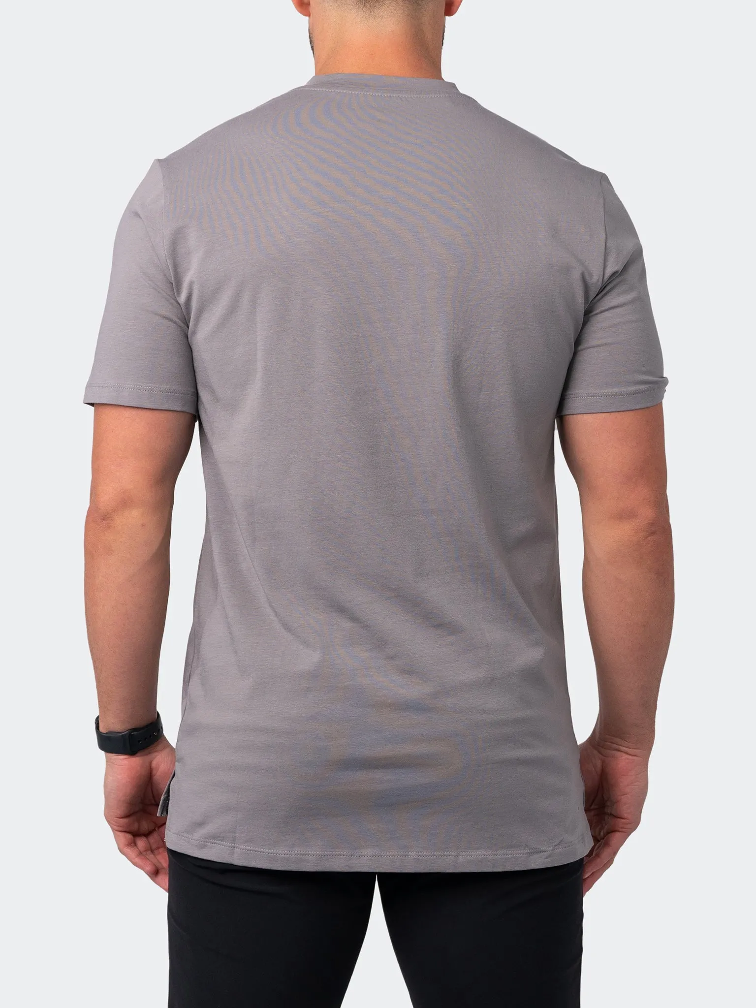 Maceoo Stretch Short-Sleeve Tshirts | V-Neck VivaldiCore Brown