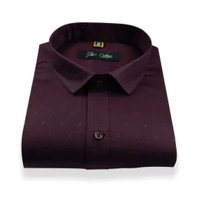 Maroon Color 100% Cotton Lawn Finish Shirt For Men