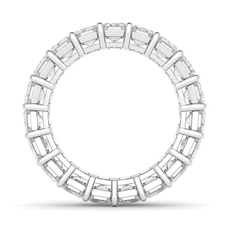 Men's Emerald Cut Diamond Eternity Band