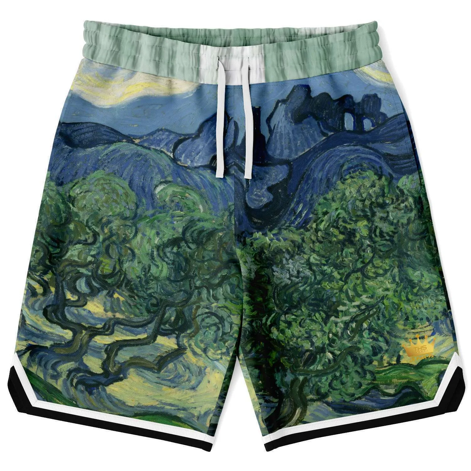 Midnight Moon Unisex Basketball Shorts