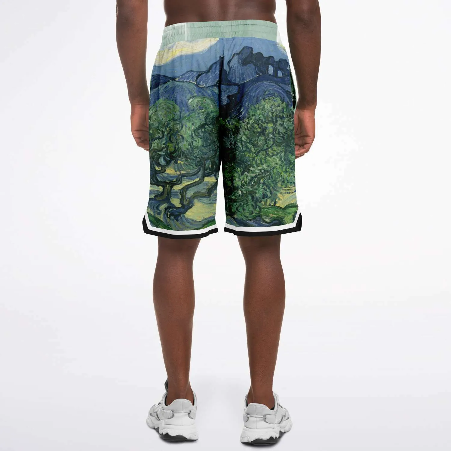 Midnight Moon Unisex Basketball Shorts