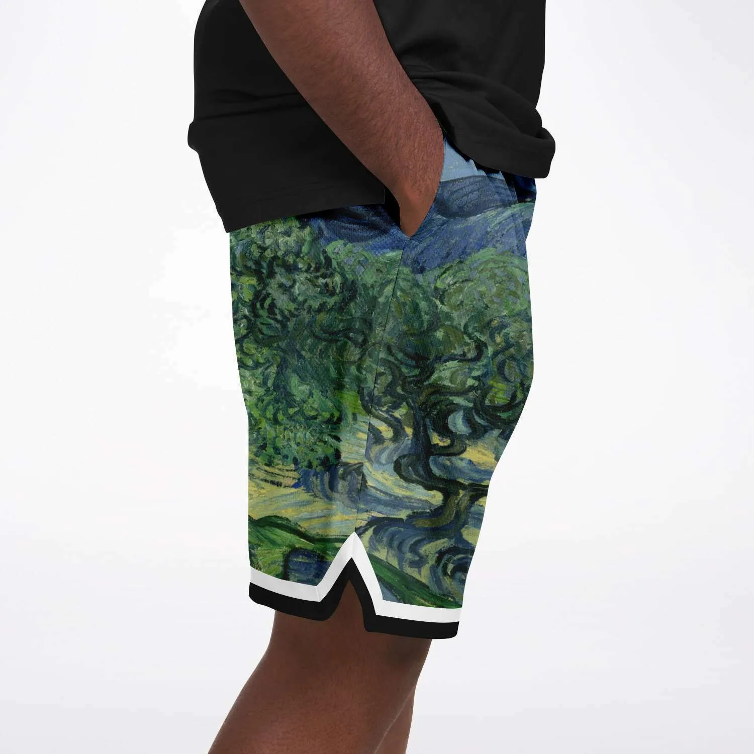 Midnight Moon Unisex Basketball Shorts