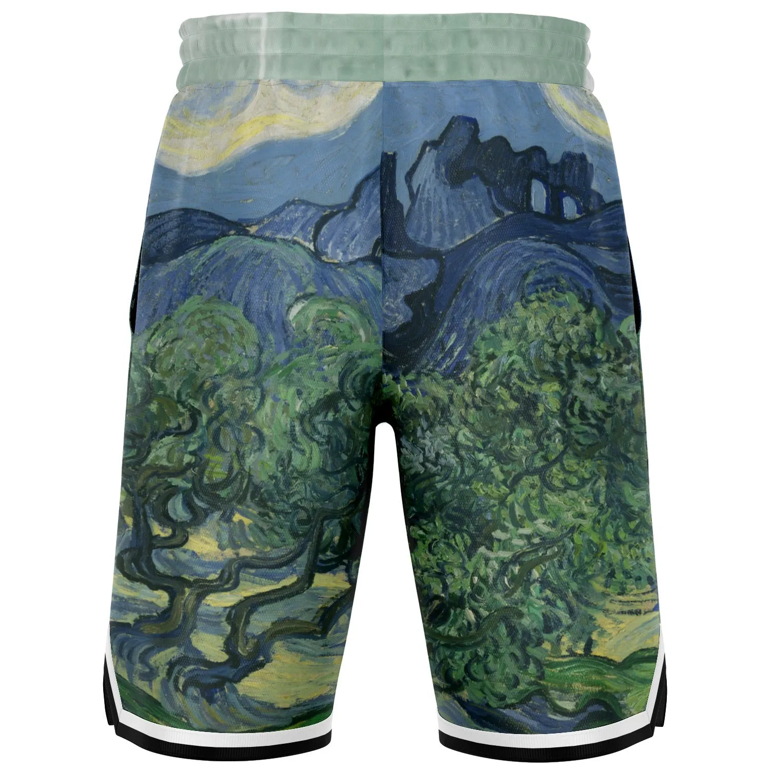 Midnight Moon Unisex Basketball Shorts