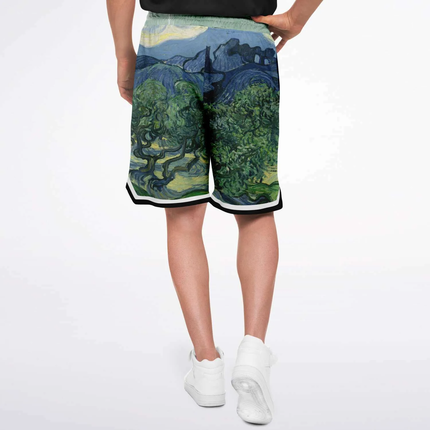 Midnight Moon Unisex Basketball Shorts