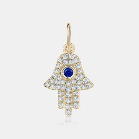 Mini Diamond Hamsa Charm