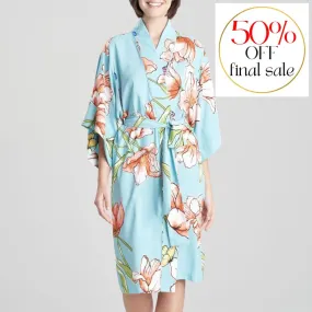 Natori Wild Poppy 42 Wrap in Sea Glass R74009