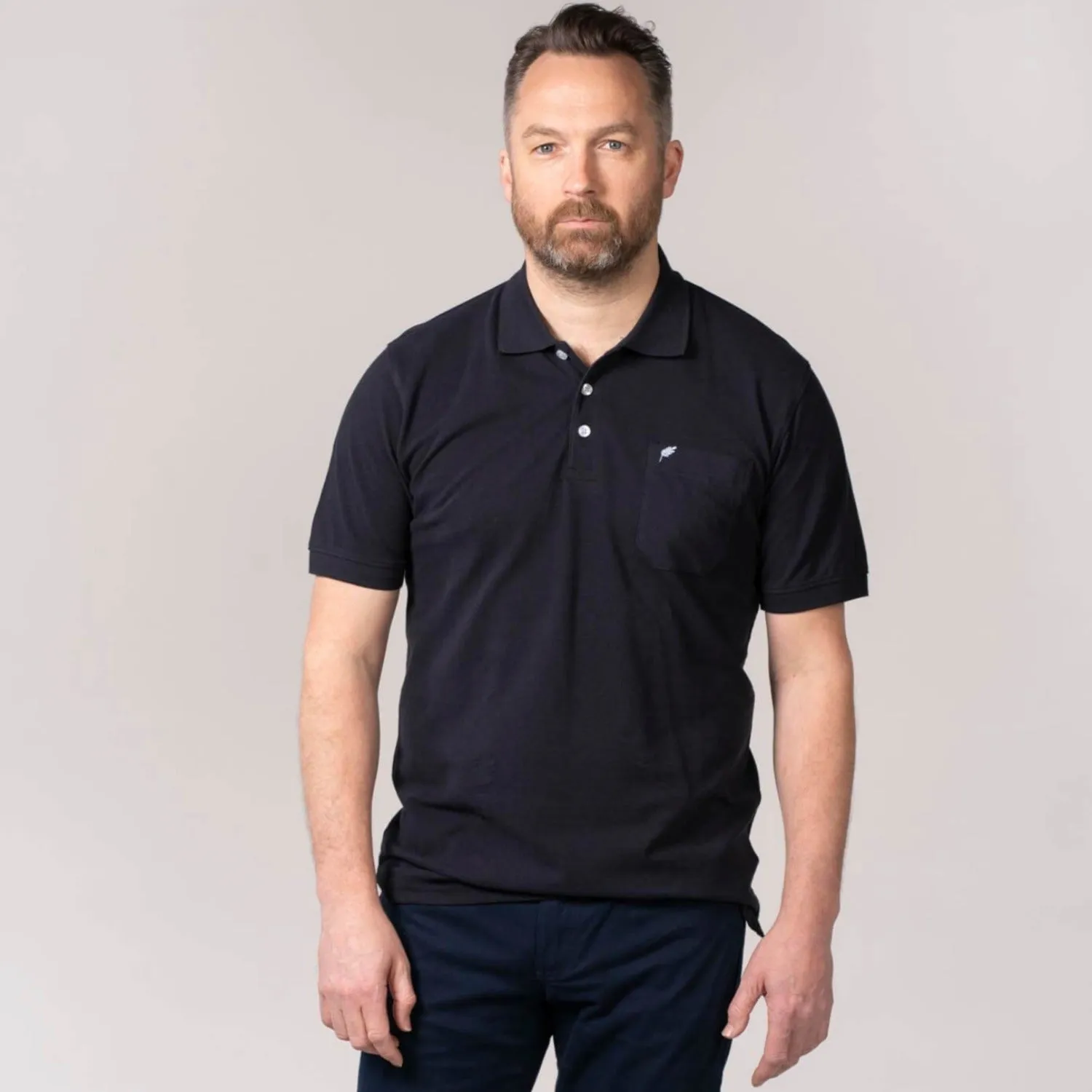 Niels Short-sleeve Polo - Ultra Dark Navy