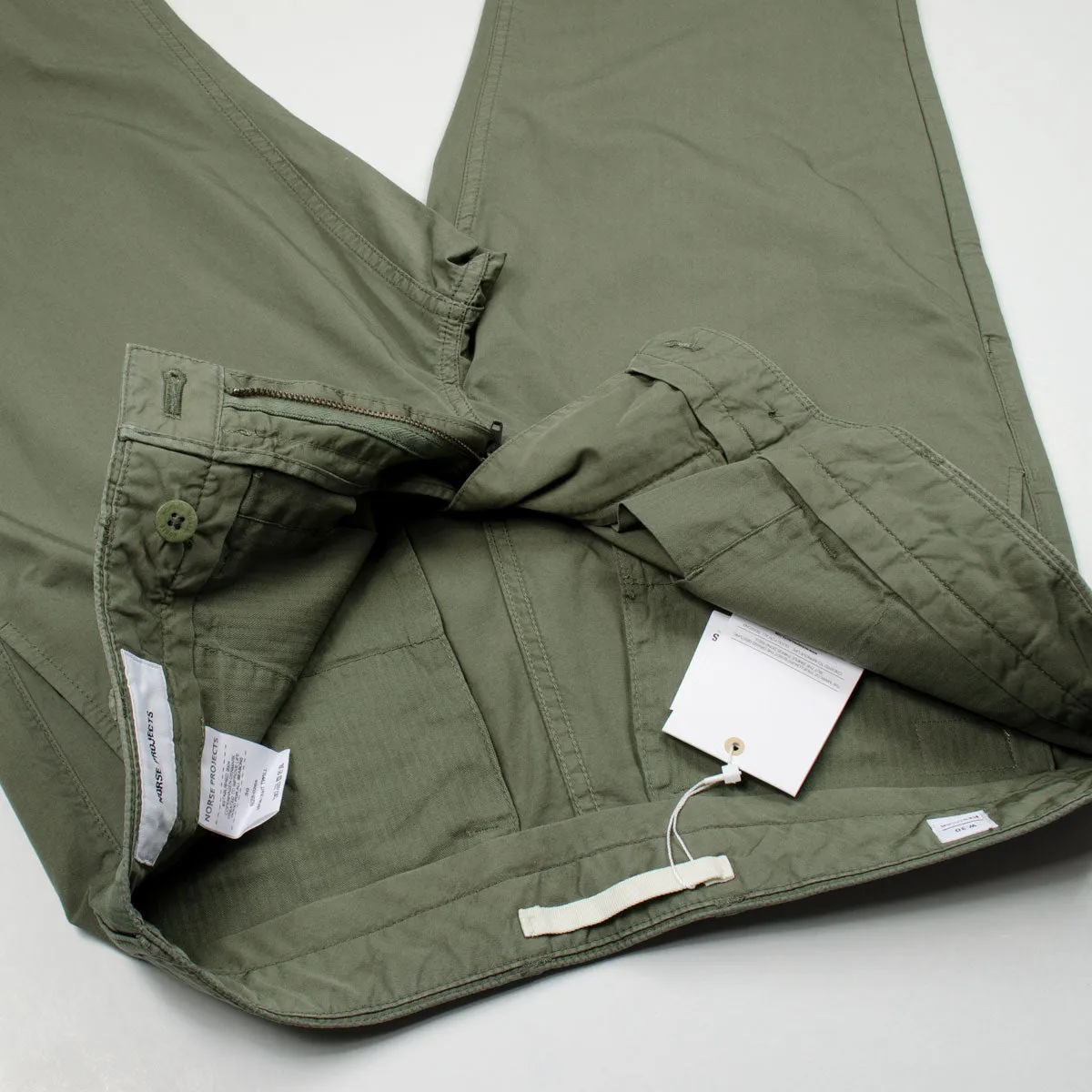 Norse Projects - Aros Light Twill Chinos - Dried Olive